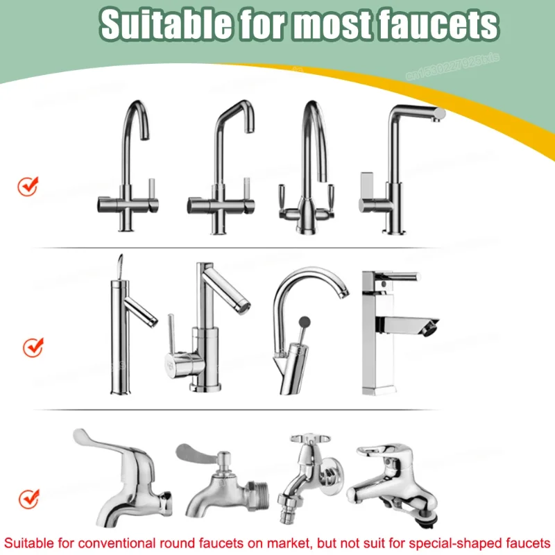 2/3Mode Faucet Extender 360Degree Rotatable Faucet Nozzle Adapter Home Water Saving Bubbler Kitchen Bathroom Faucet Accessories - Image 5